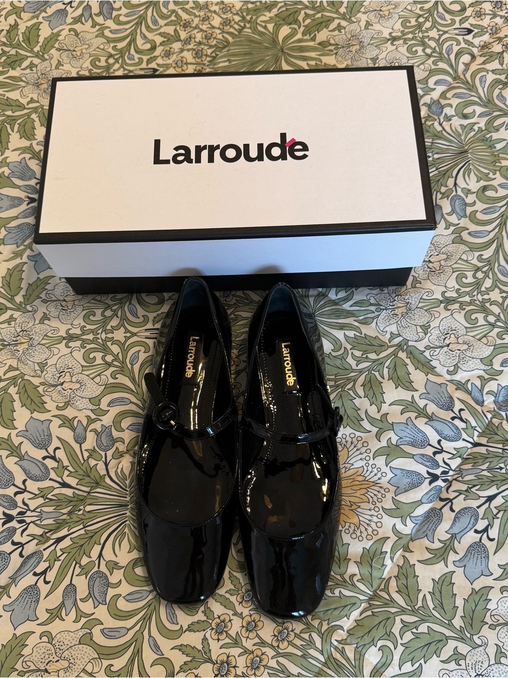 Larroude Blair Patent Leather Ballet Flats